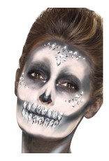 Smiffys Make-Up FX, Silver, gezichtsjuwelen, glimmers