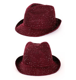 Saturday Night Fever Glitter Hoed Rood