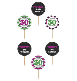 Cupcake Toppers 30 jaar