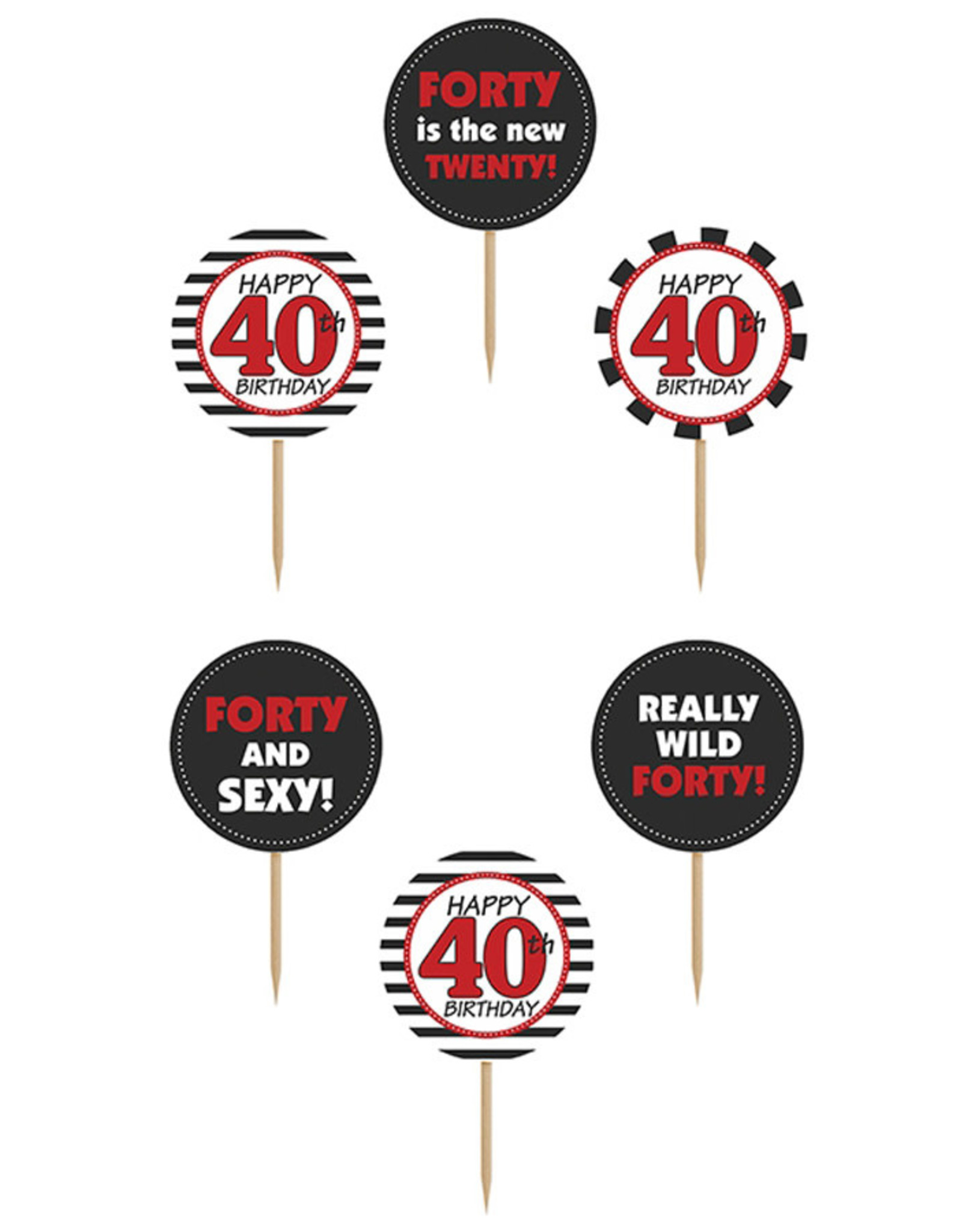 Cupcake Toppers 40 jaar