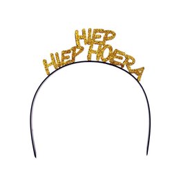 Diadeem Hiep Hiep Hoera Goud