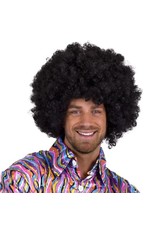 Super Afro Pruik Zwart