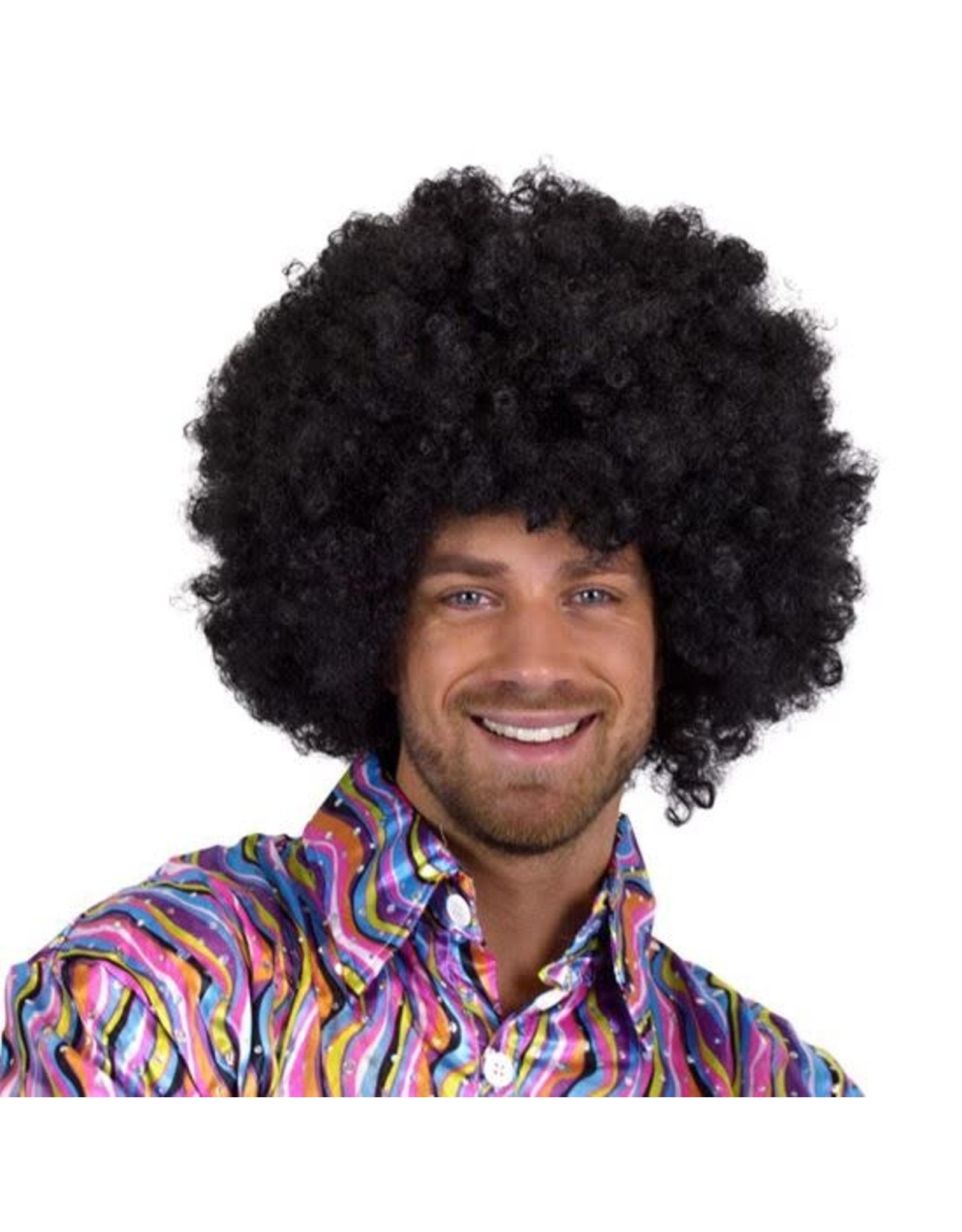 Super Afro Pruik Zwart