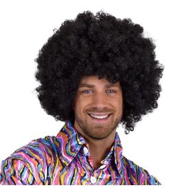 Super Afro Pruik Zwart