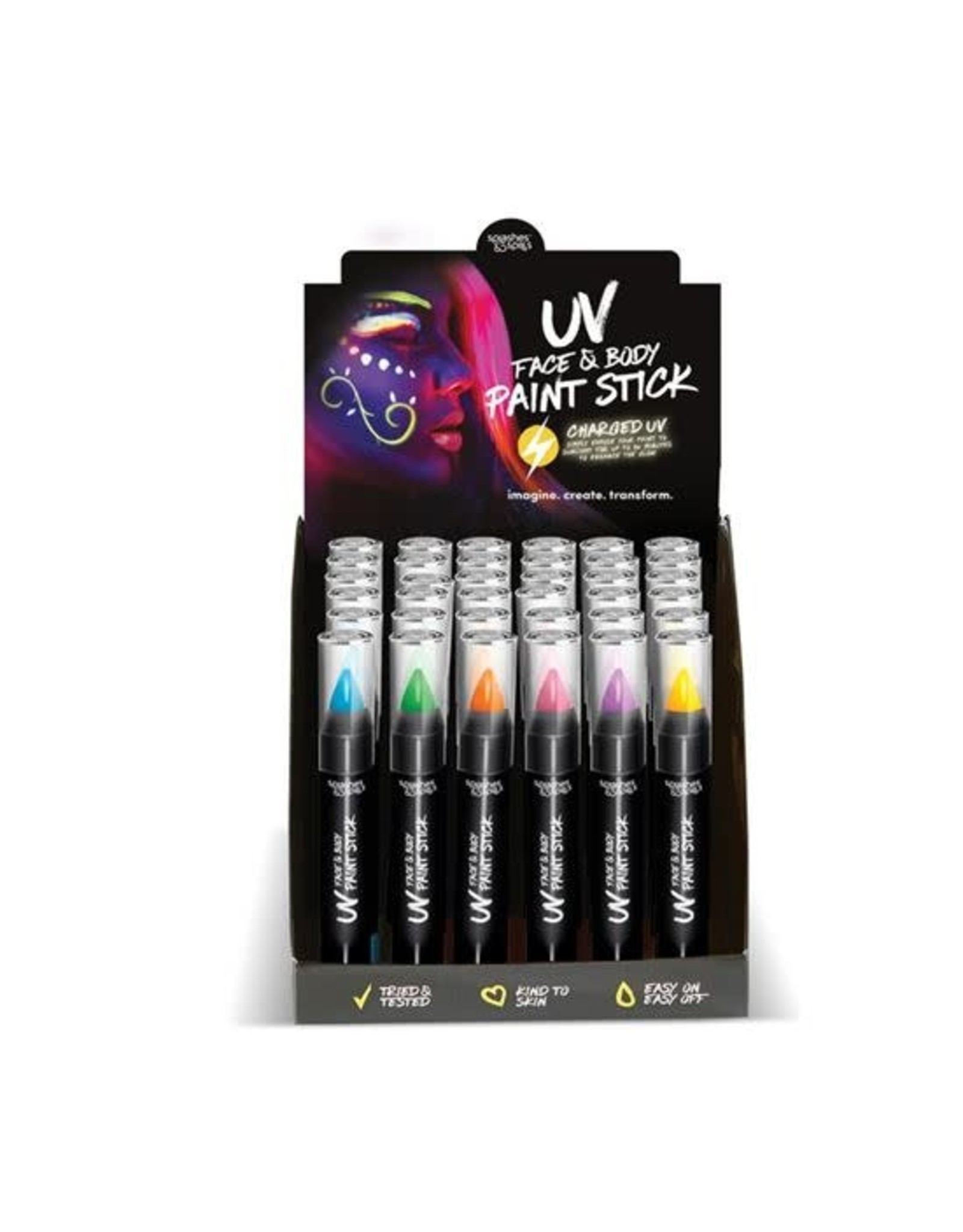 UV face&body paint stick Assorti