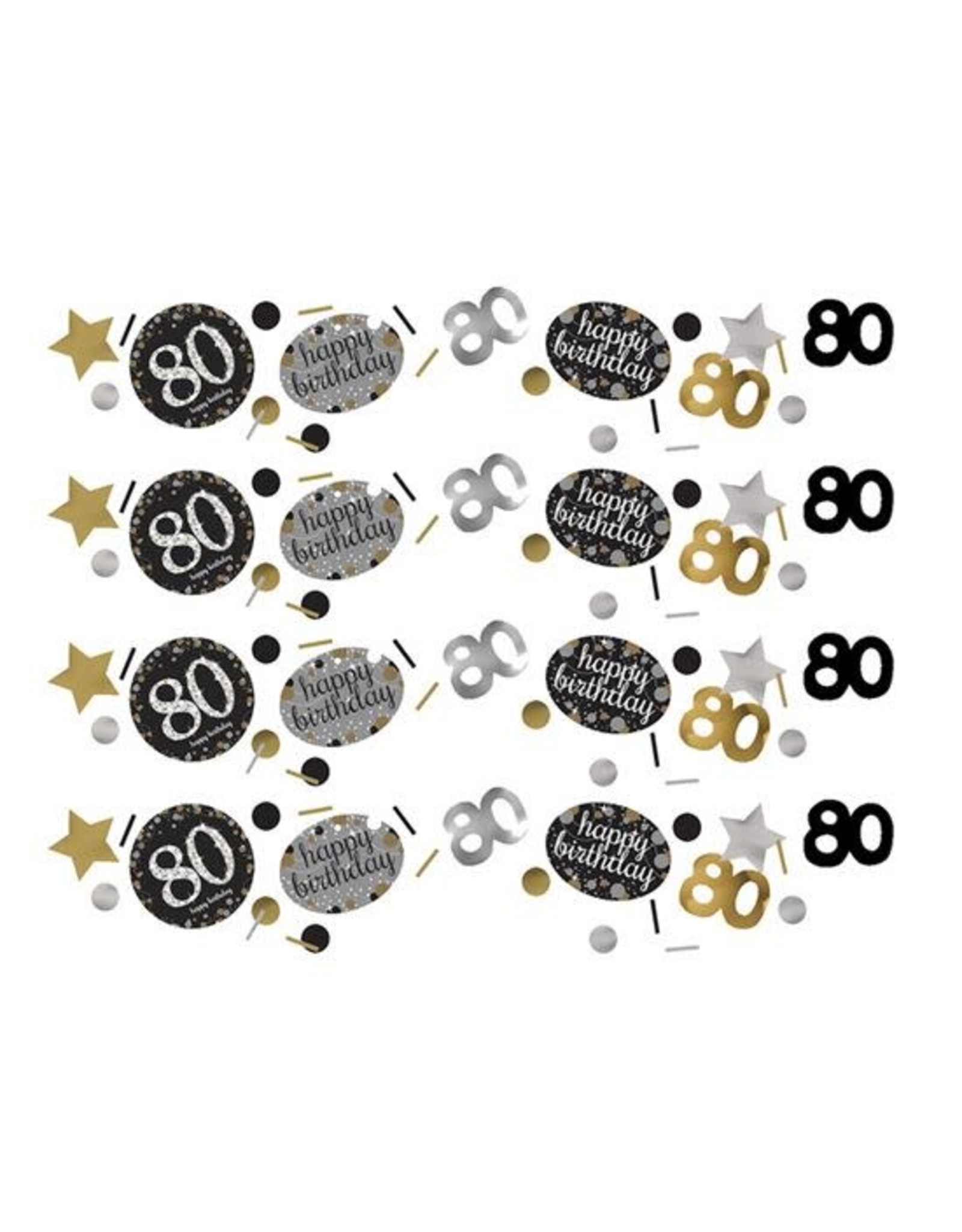 Confetti Sparkling Gold 80 jaar (34 gr)