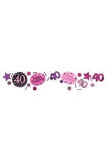Confetti Sparkling Pink 40 jaar (34 gr)
