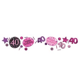 Confetti Sparkling Pink 40 jaar (34 gr)