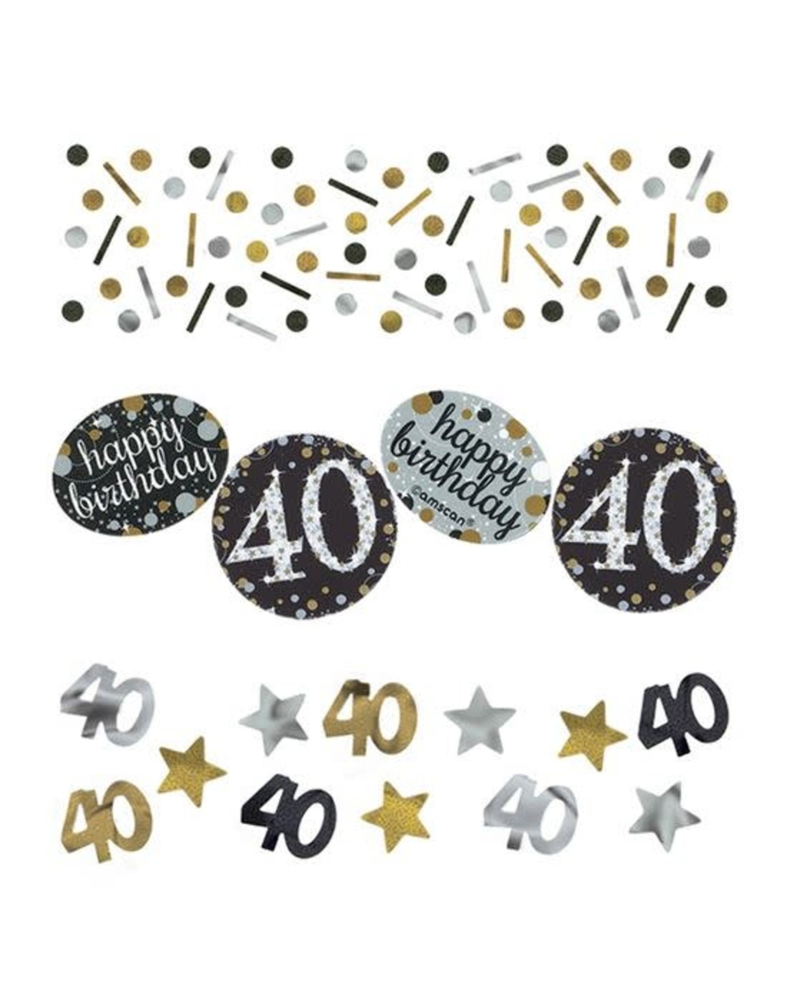 Confetti Sparkling Gold 40 jaar (34 gr)