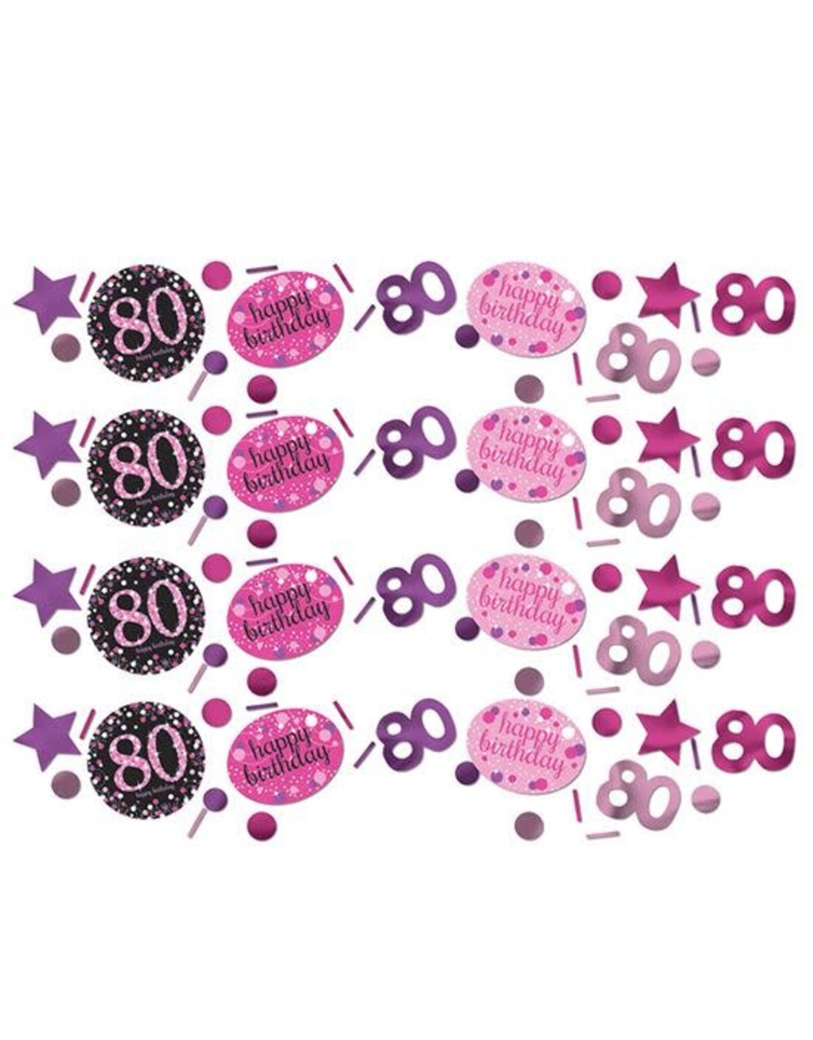 Confetti Sparkling Pink 80 jaar (34 gr)