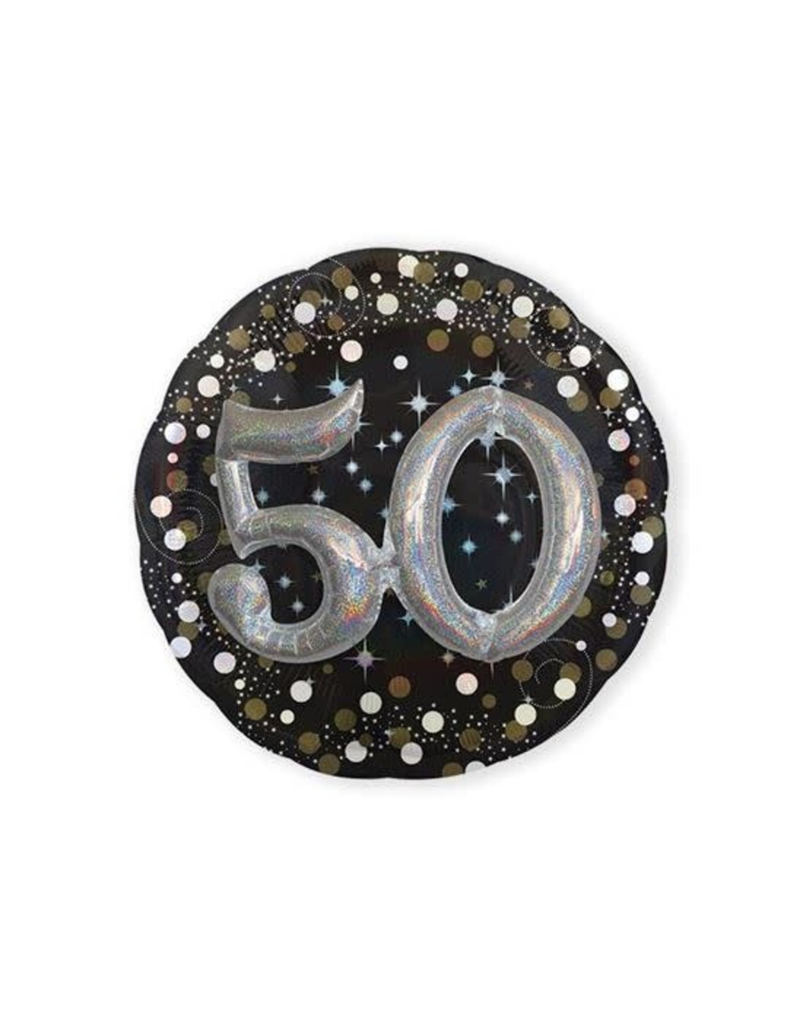 Folieballon Sparkling 3D 50 jaar (81 cm)