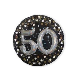 Folieballon Sparkling 3D 50 jaar (81 cm)