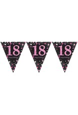 Vlaggenlijn Sparkling Pink 18 jaar (4 m)