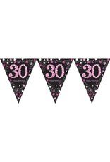 Vlaggenlijn Sparkling Pink 30 jaar (4 m)