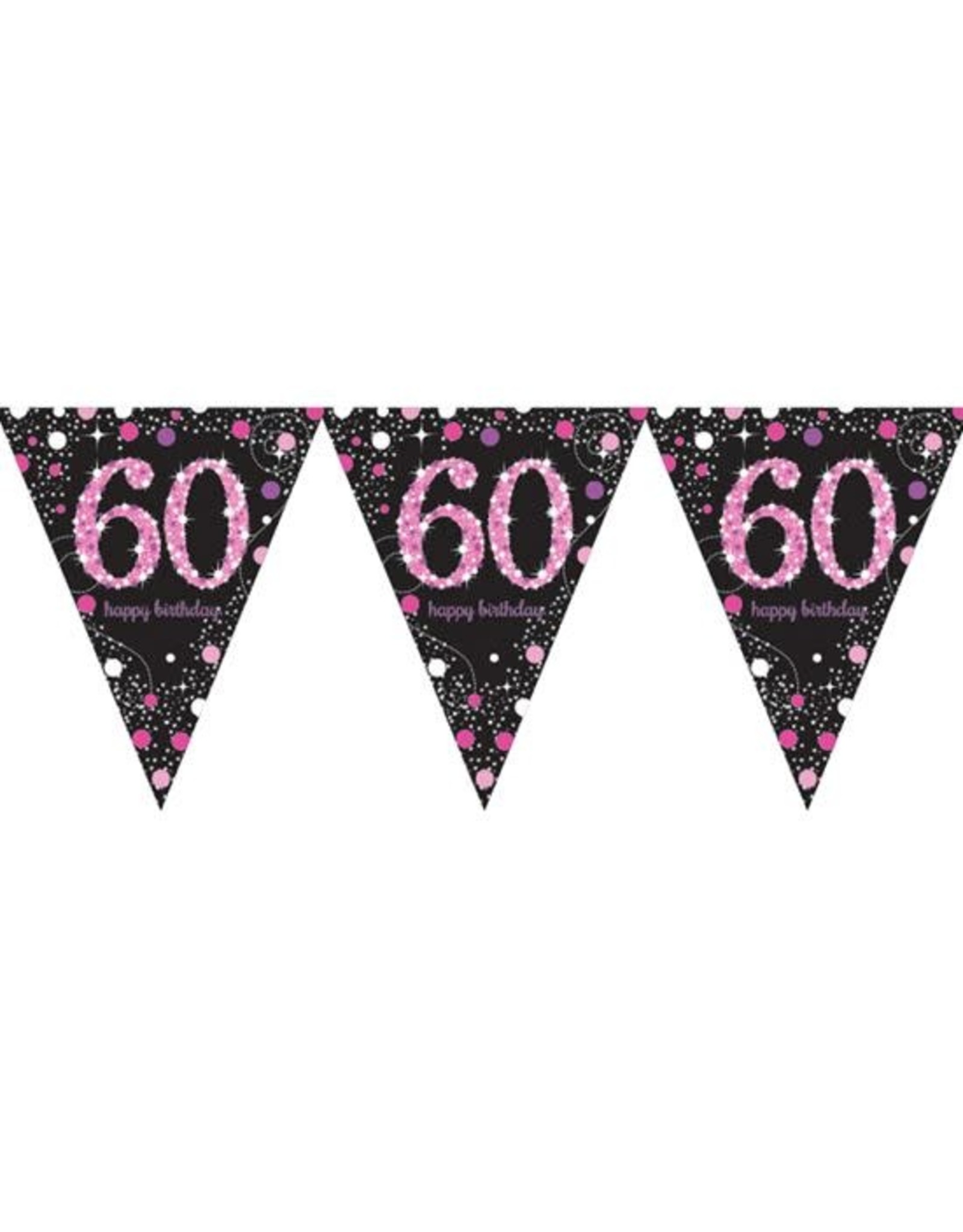 Vlaggenlijn Sparkling Pink 60 jaar (4 m)