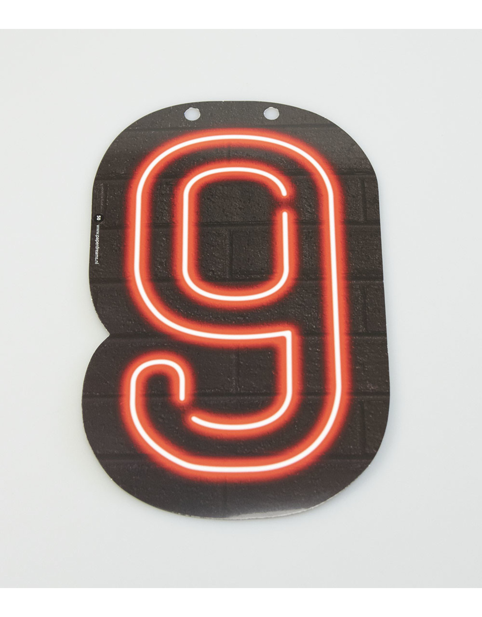 Neon letter - 9