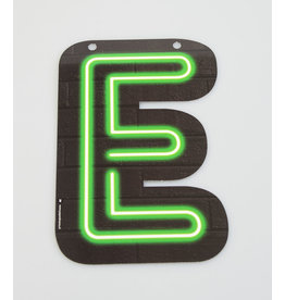 Neon letter - E