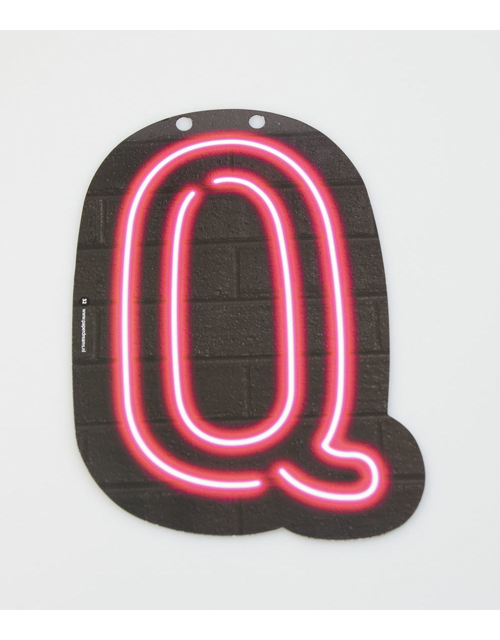 Neon letter - Q