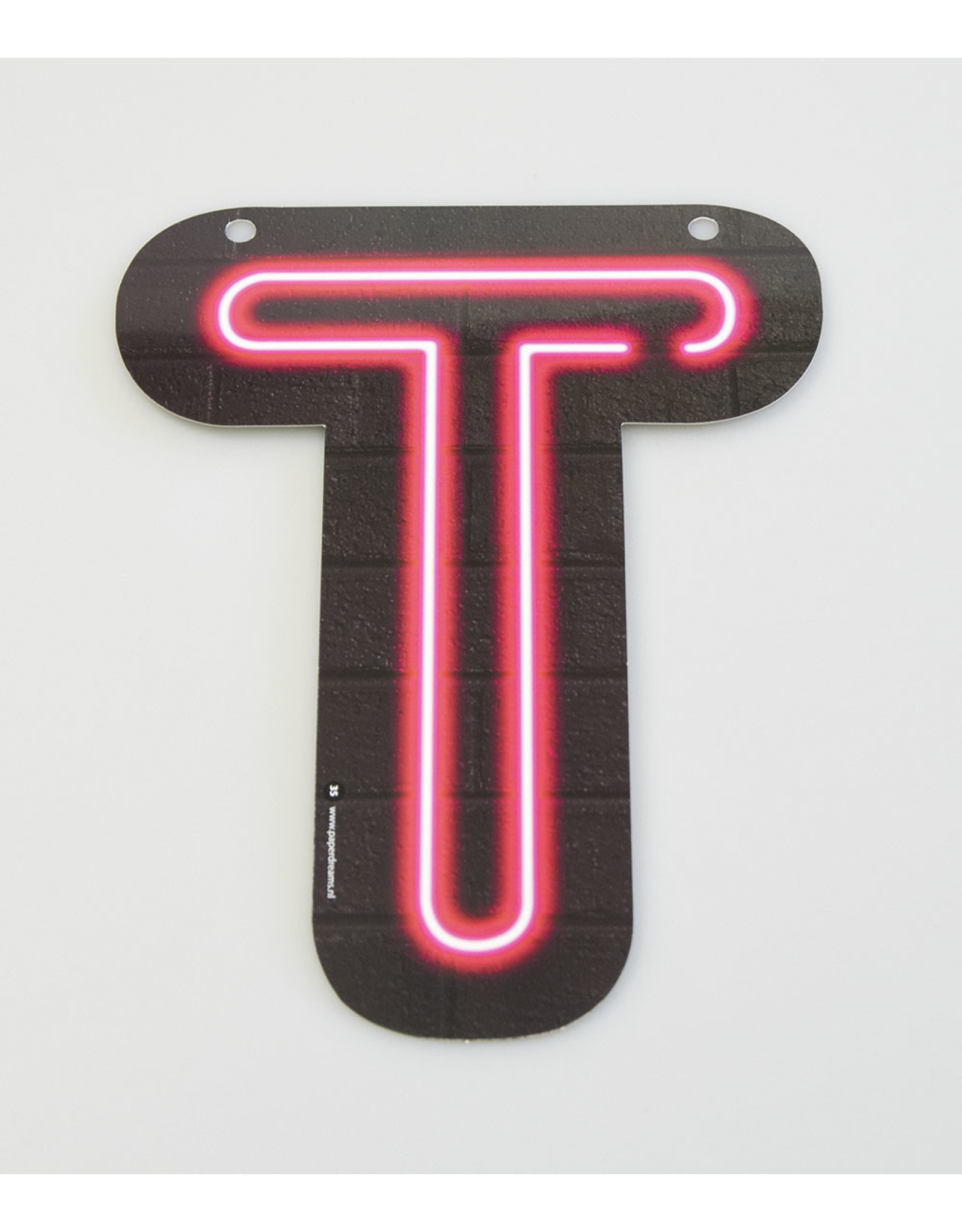 Neon letter - T