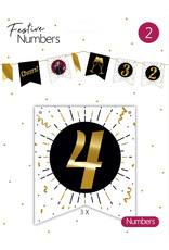 Festive Numbers Cijfer 4 (3 stuks)