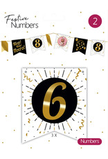 Festive Numbers Cijfer 6 (3 stuks)