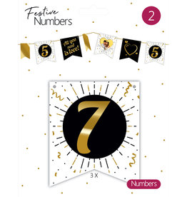 Festive Numbers Cijfer 7 (3 stuks)