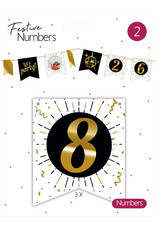 Festive Numbers Cijfer 8 (3 stuks)