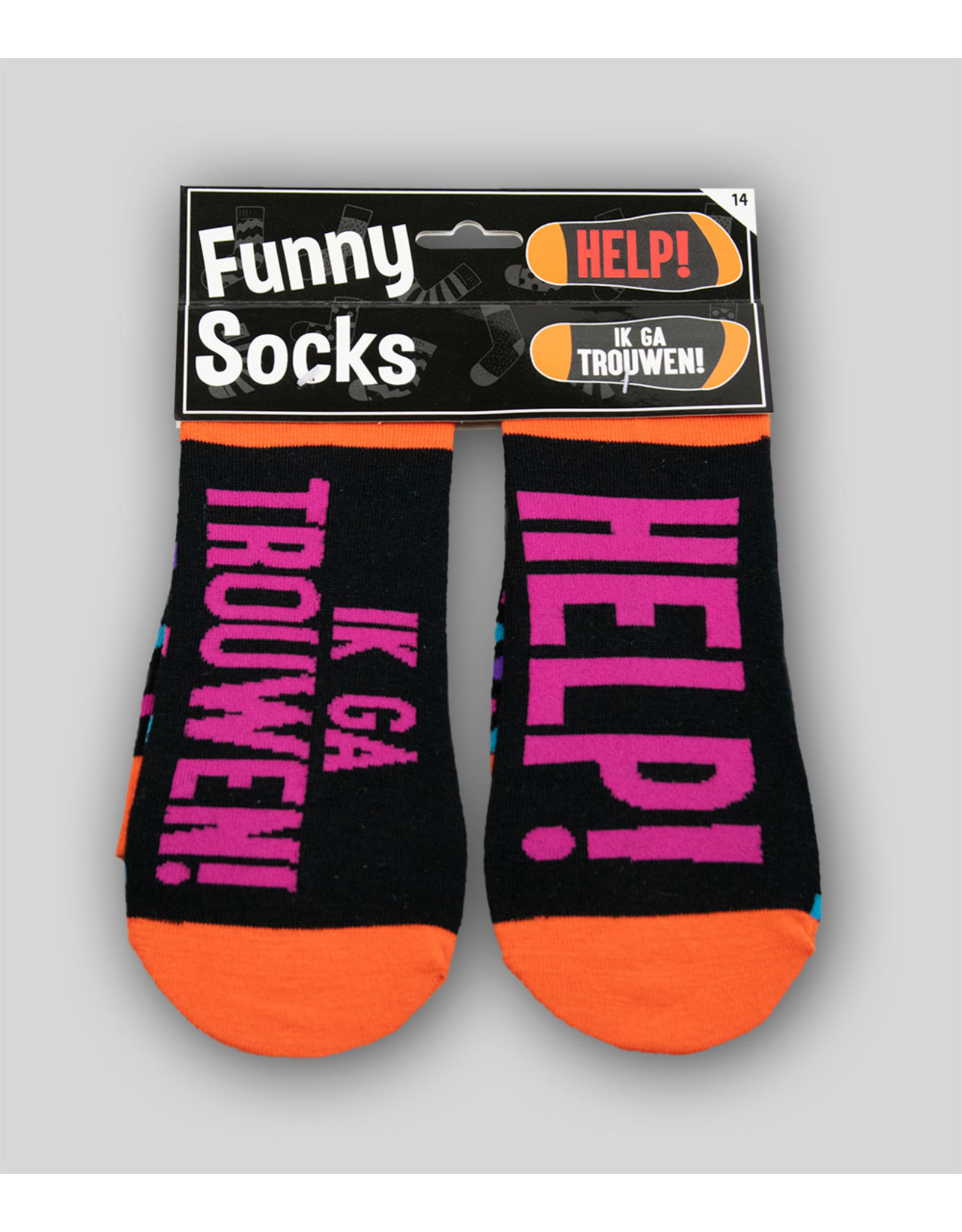 Funny Socks - Help! Ik ga Trouwen!