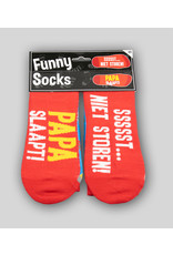 Funny Socks - Papa Slaapt Sssst