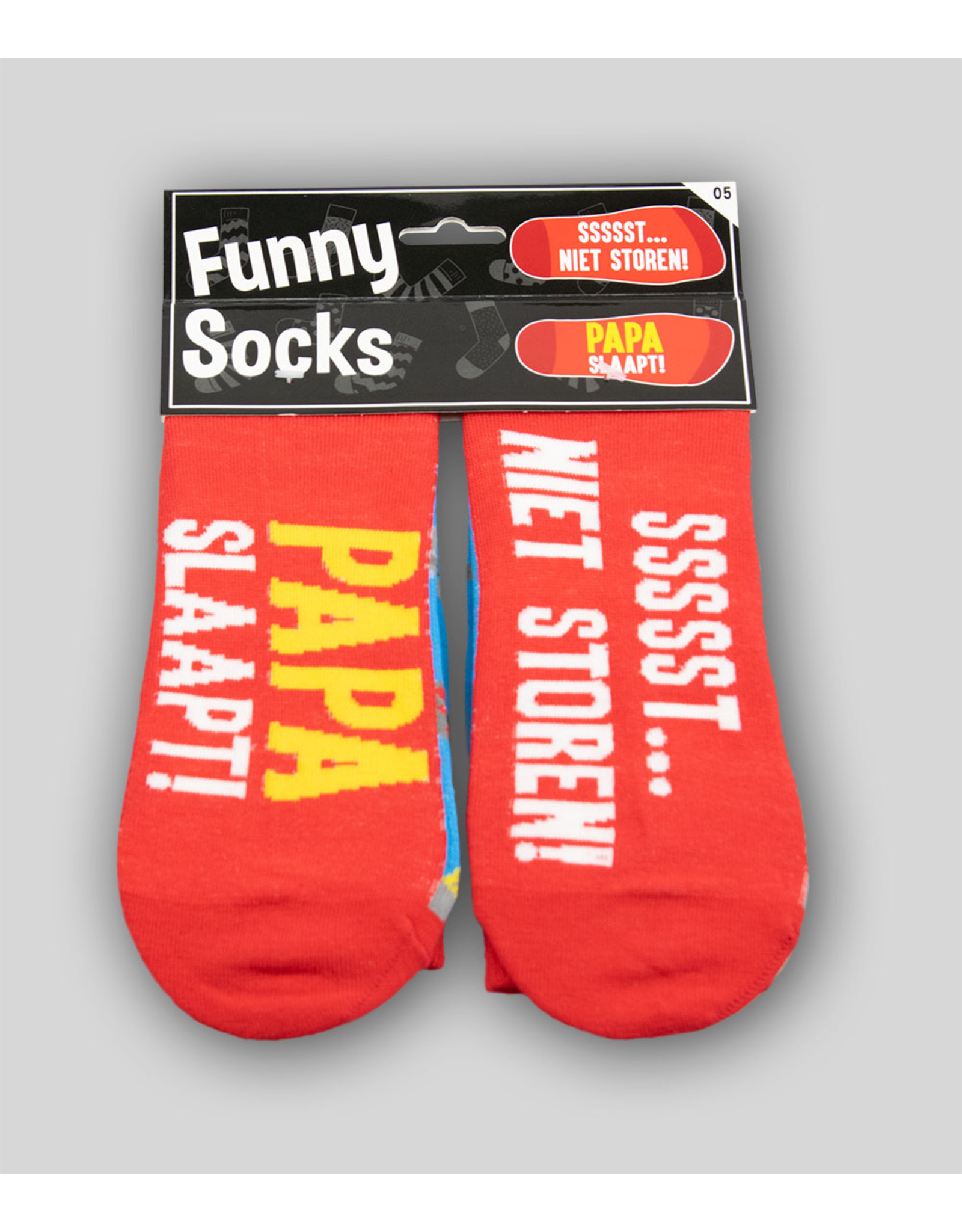 Funny Socks - Papa Slaapt Sssst