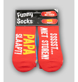 Funny Socks - Papa Slaapt Sssst