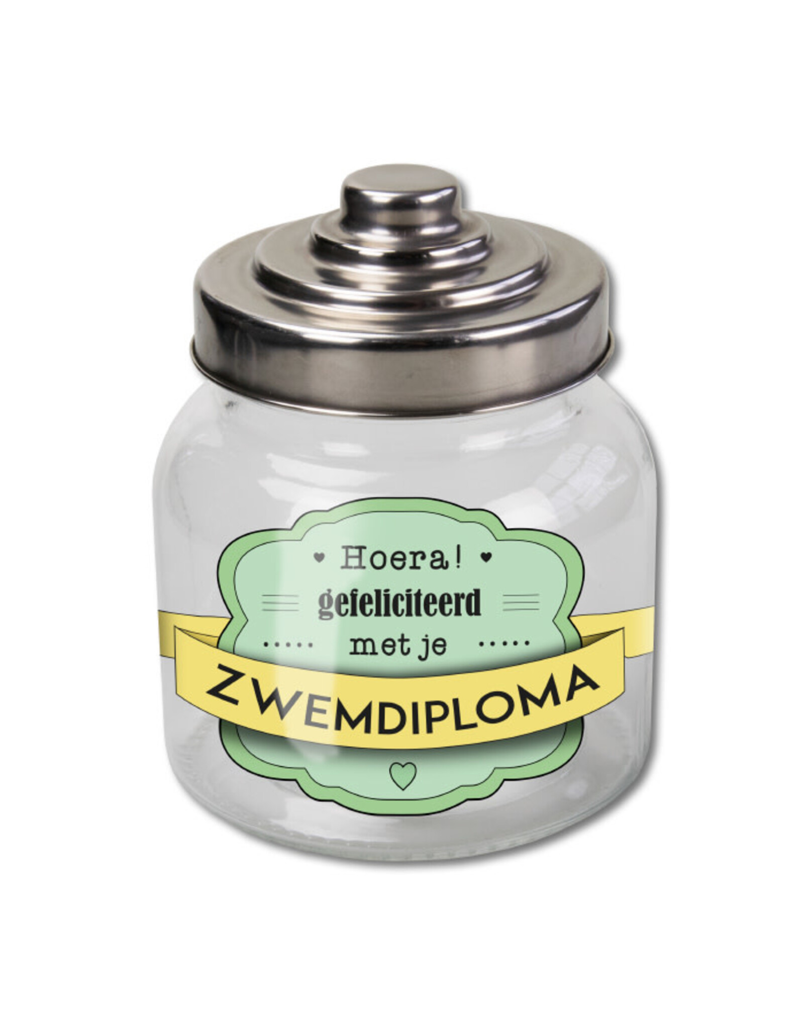 Snoeppot Glas – Zwemdiploma