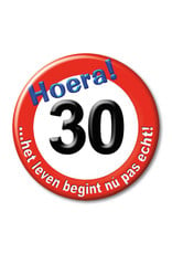 Button Klein - 30 Jaar Verkeersbord