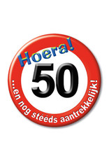 Button Klein - 50 Jaar Verkeersbord