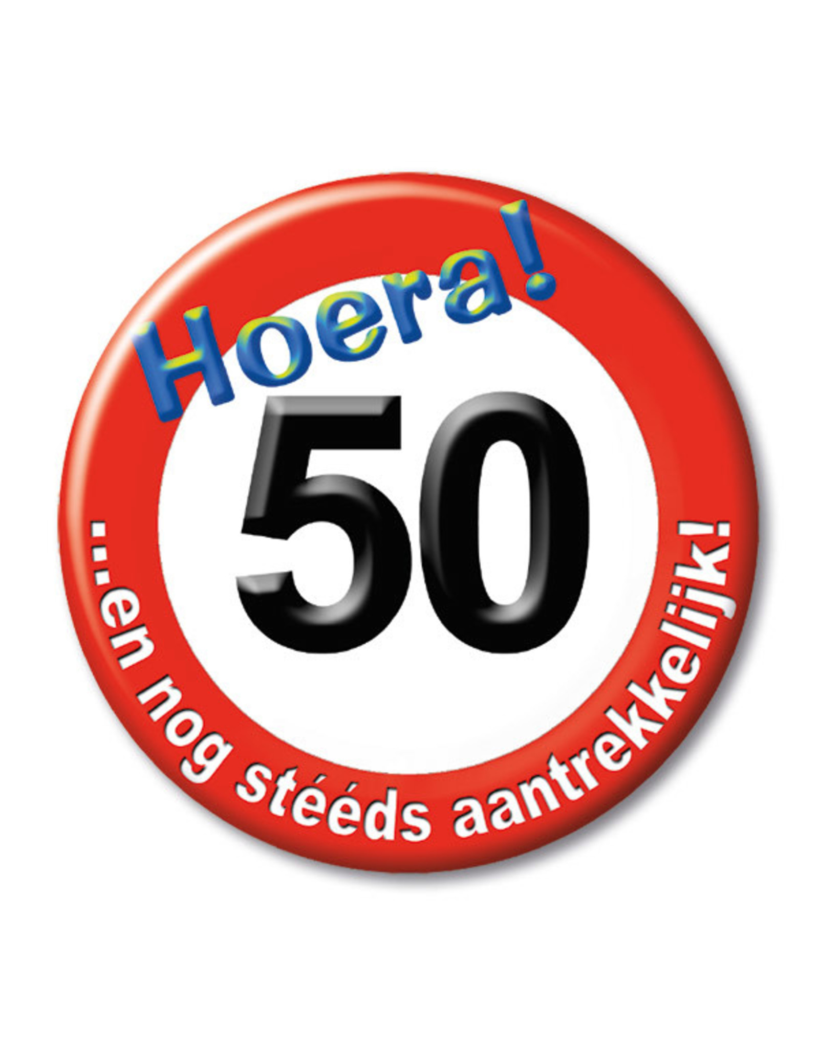 Button Klein - 50 Jaar Verkeersbord
