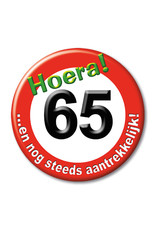 Button Klein - 65 Jaar Verkeersbord