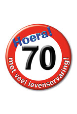 Button Klein - 70 Jaar Verkeersbord