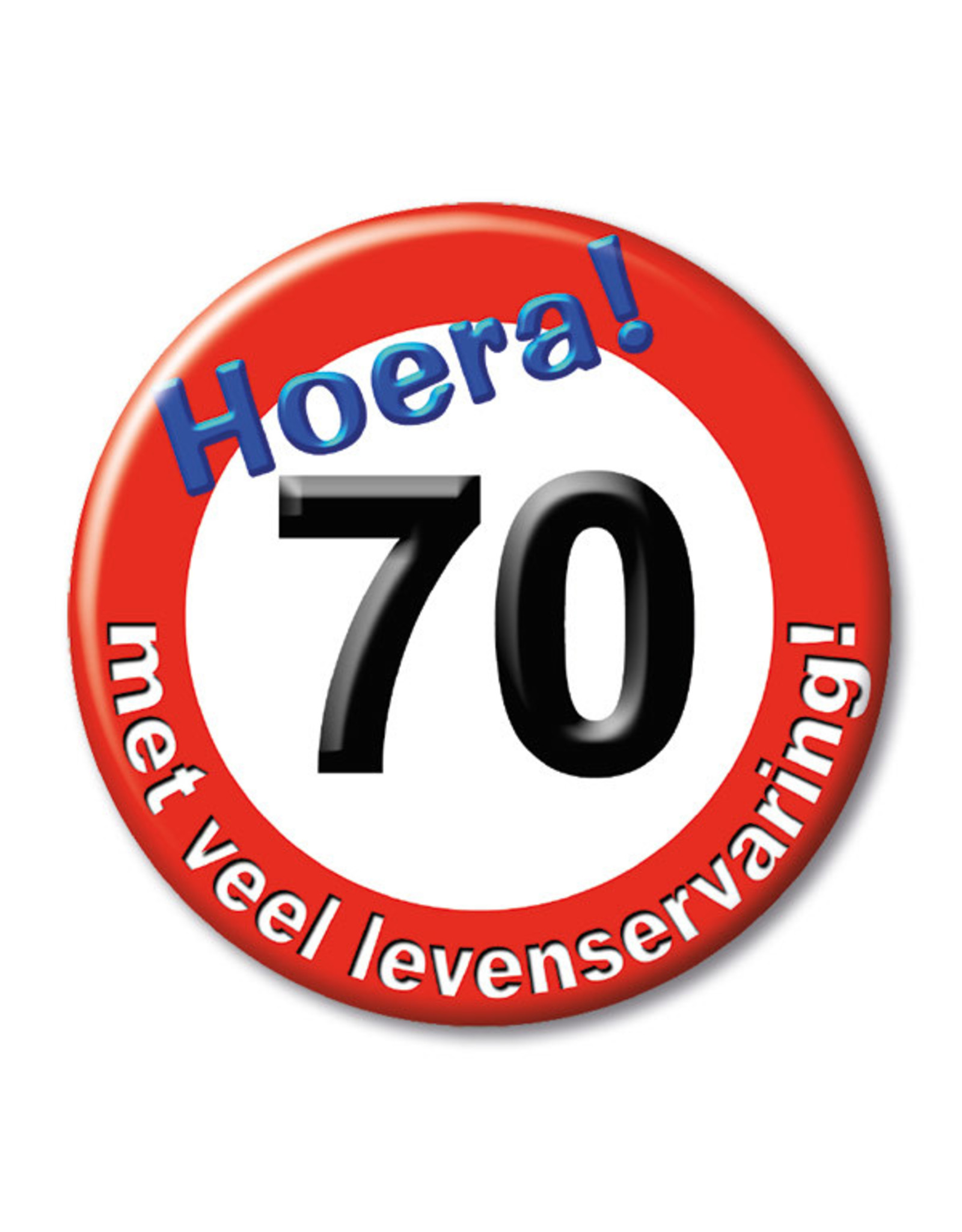 Button Klein - 70 Jaar Verkeersbord