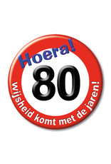 Button Klein - 80 Jaar Verkeersbord