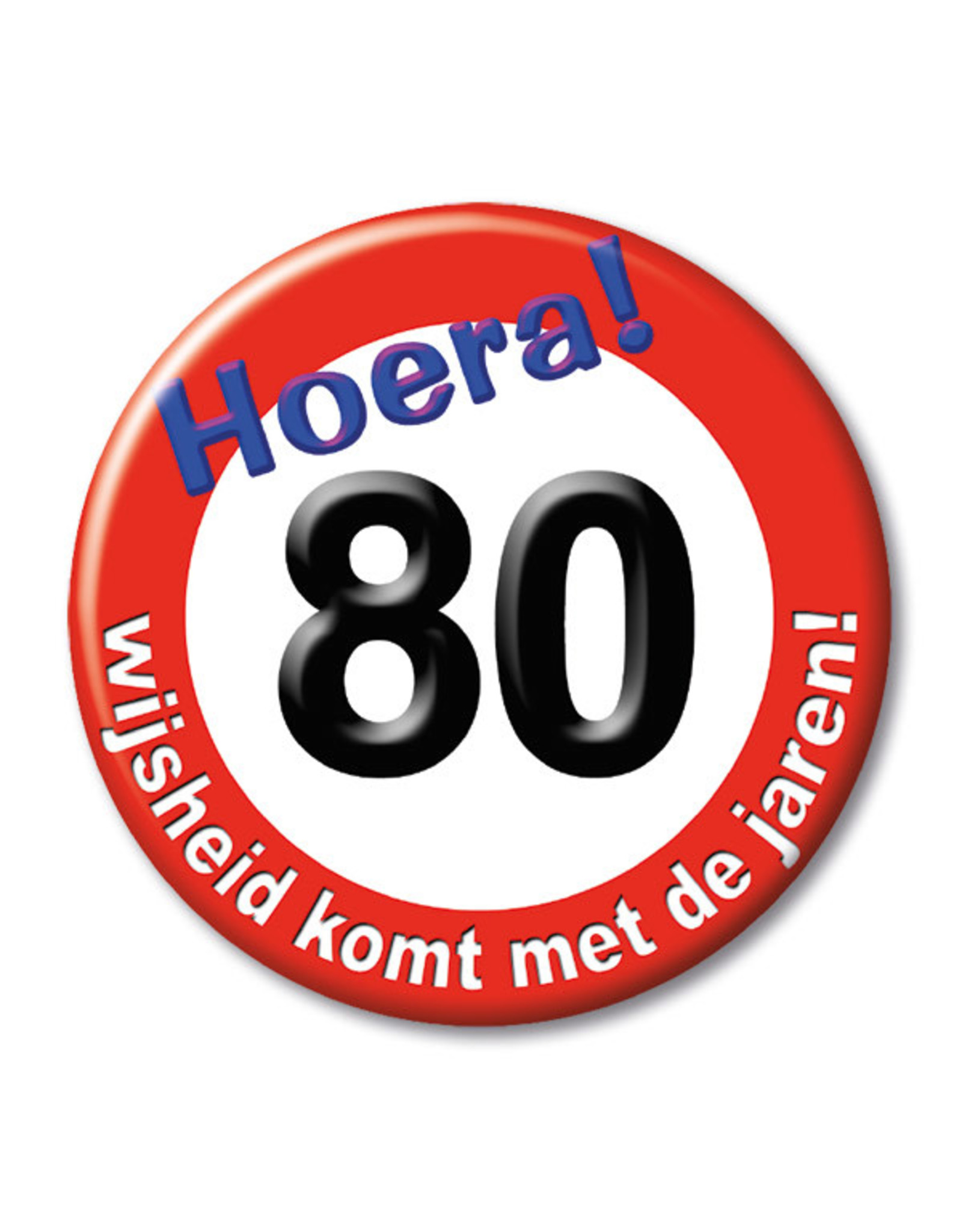 Button Klein - 80 Jaar Verkeersbord