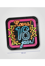 Huldeschild Neon - 16 jaar