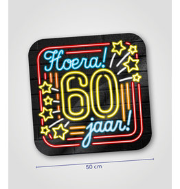 Huldeschild Neon - 60 jaar