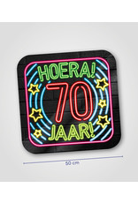 Huldeschild Neon - 70 jaar