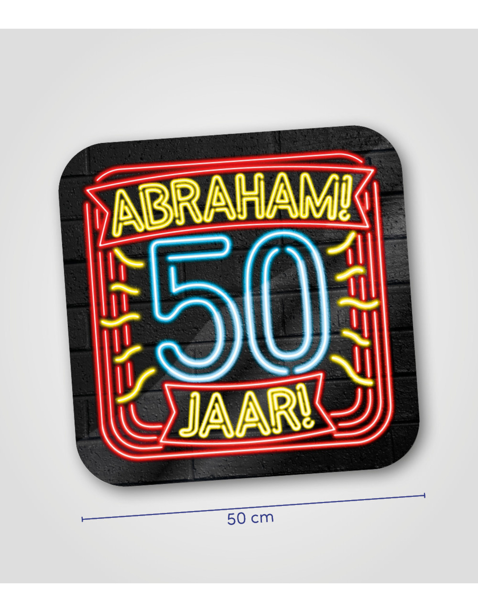 Huldeschild Neon - Abraham