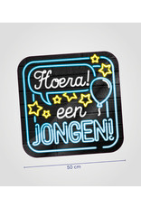 Huldeschild Neon - Geboorte Jongen