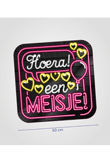 Huldeschild Neon - Geboorte Meisje