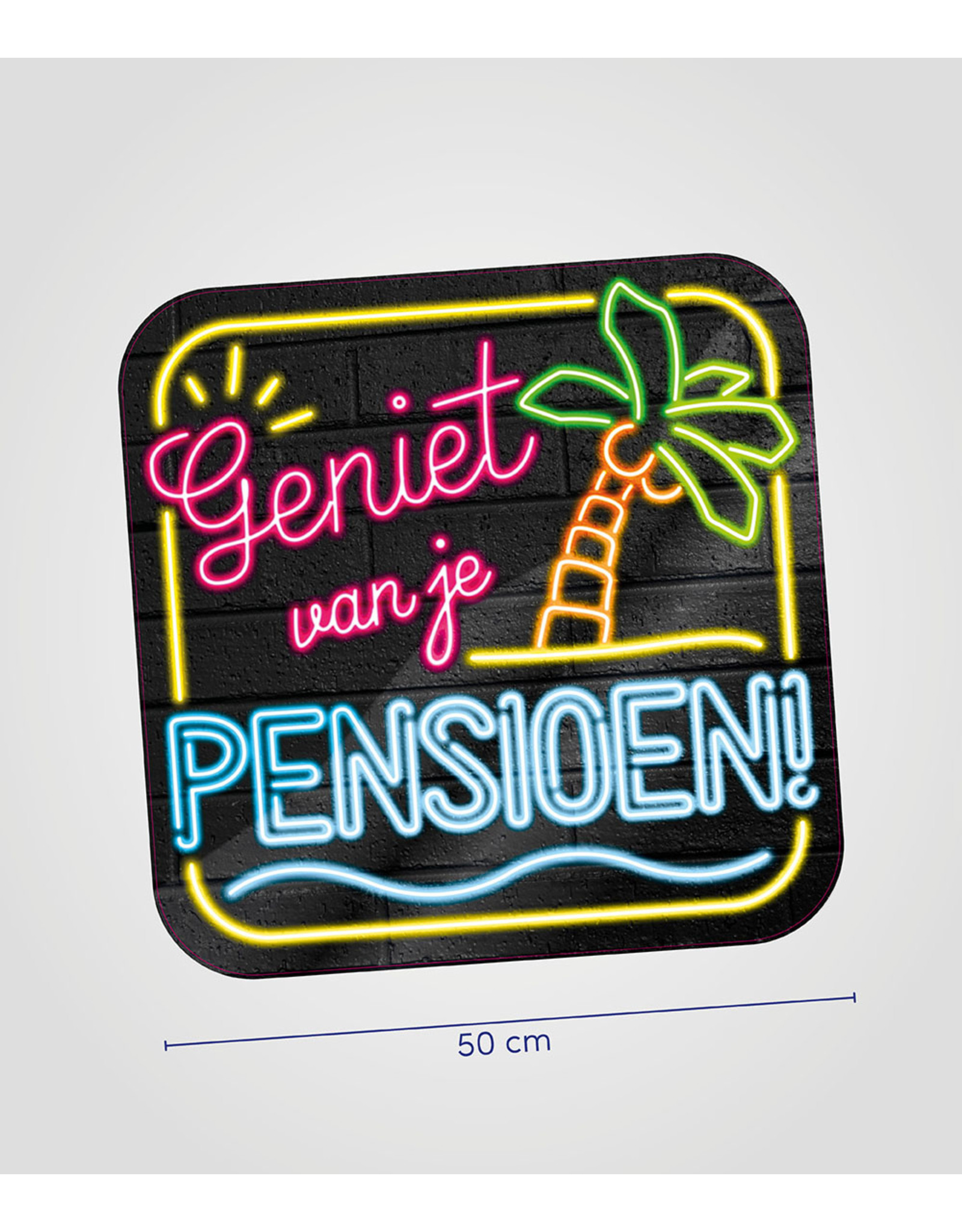 Huldeschild Neon - Pensioen