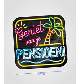 Huldeschild Neon - Pensioen