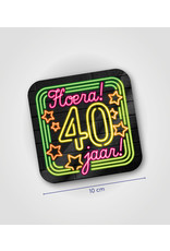 Onderzetter Neon - 40 jaar