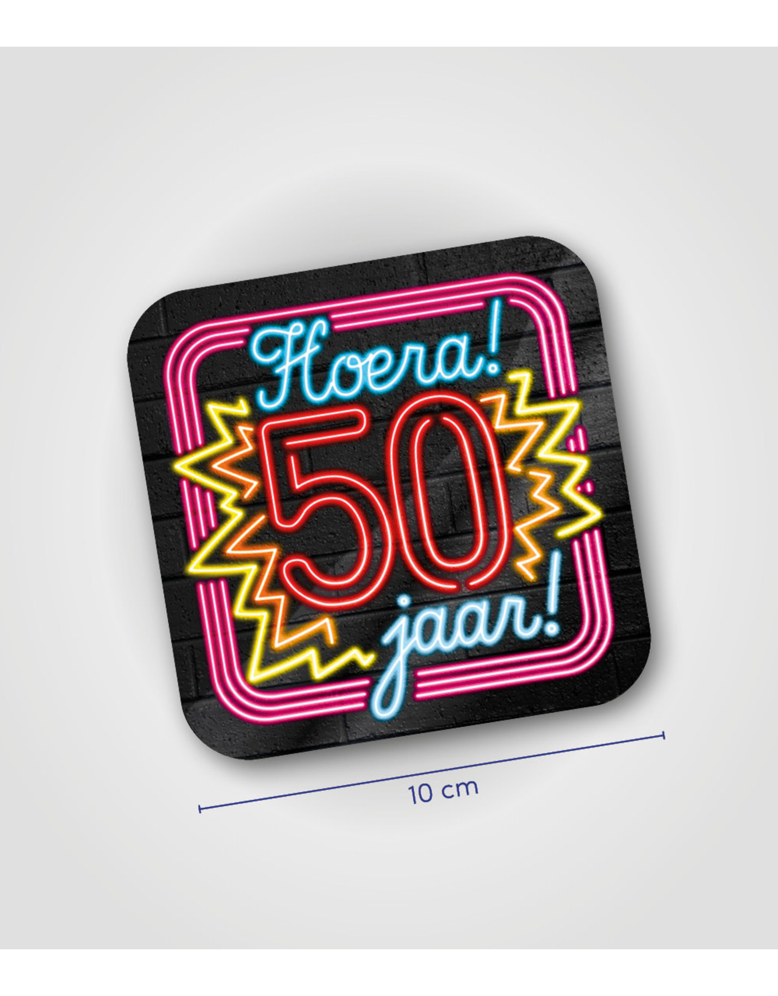 Onderzetter Neon - 50 jaar